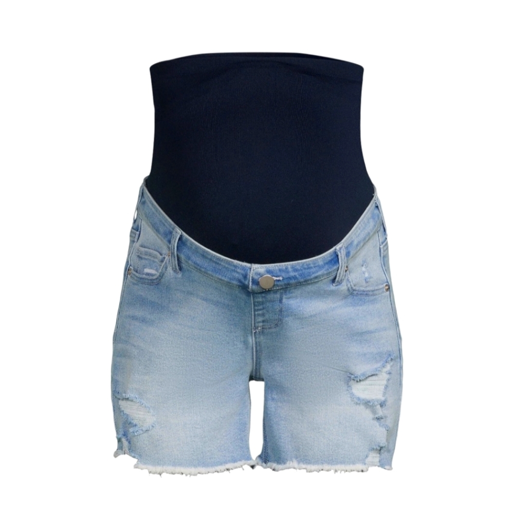 Maternity Jean Shorts Medium Bermuda Brand New Time and Tru